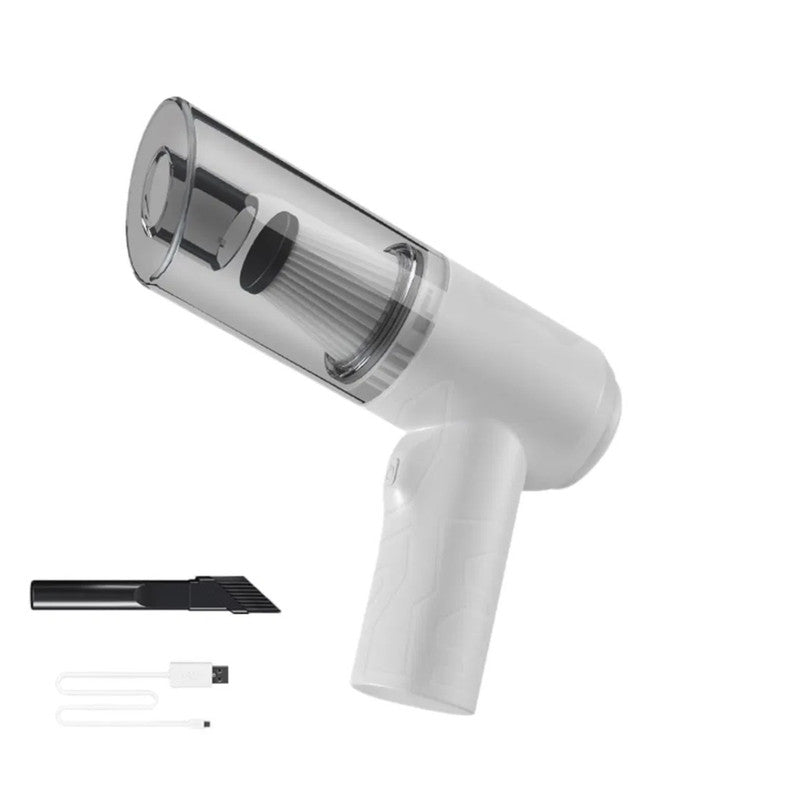 Aspirateur de voiture portable sans fil GlowUp, vue détachée avec accessoires